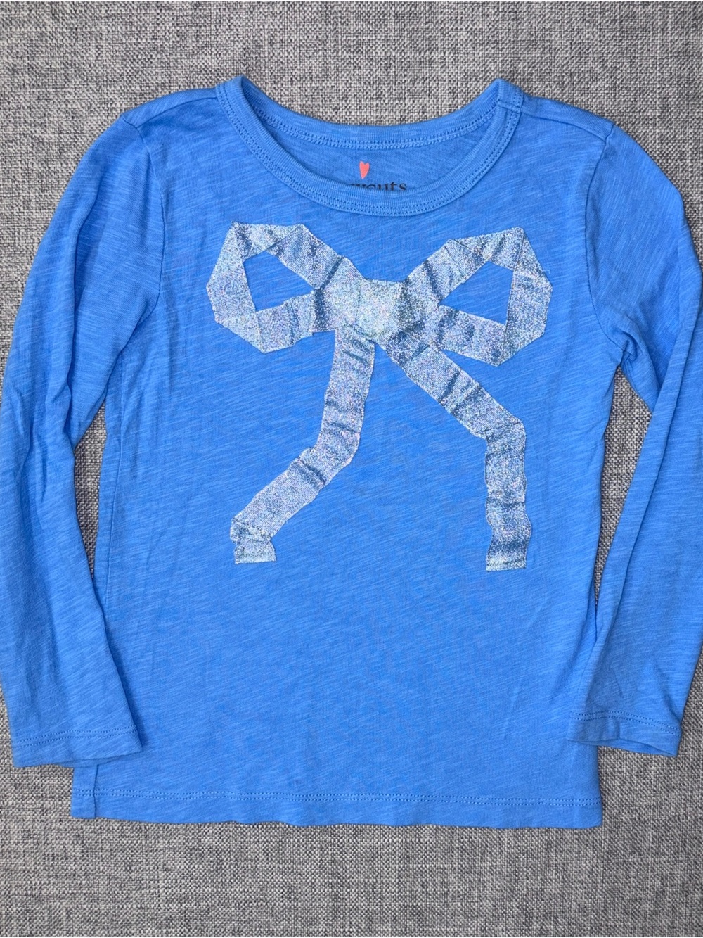 Crewcuts XS (4/5) ribbon LS tee EUC